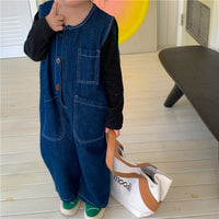 Load image into Gallery viewer, Baby Kid Girls Solid Color Jumpsuits Wholesale 230201196
