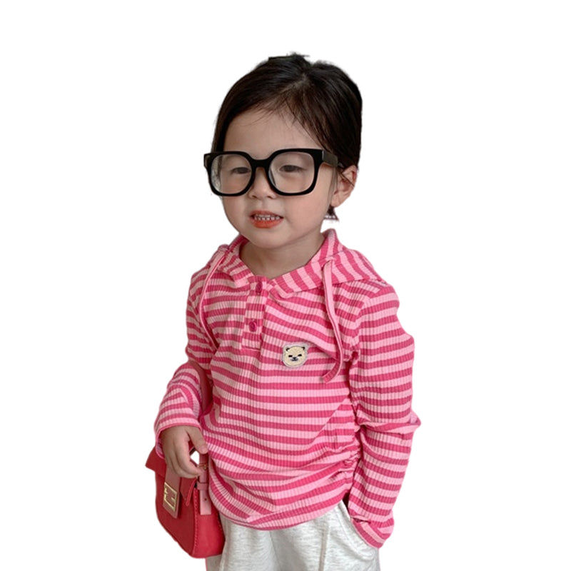 2 Pieces Set Baby Kid Girls Striped Tops And Solid Color Pants Wholesale 230201237