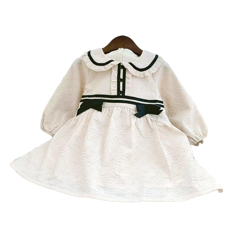 Baby Kid Girls Bow Dresses Wholesale 23020127