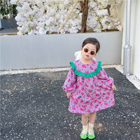 Load image into Gallery viewer, Baby Kid Girls Flower Print Dresses Wholesale 230201298
