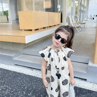 Load image into Gallery viewer, Baby Kid Girls Cartoon Print Jumpsuits Wholesale 230201312
