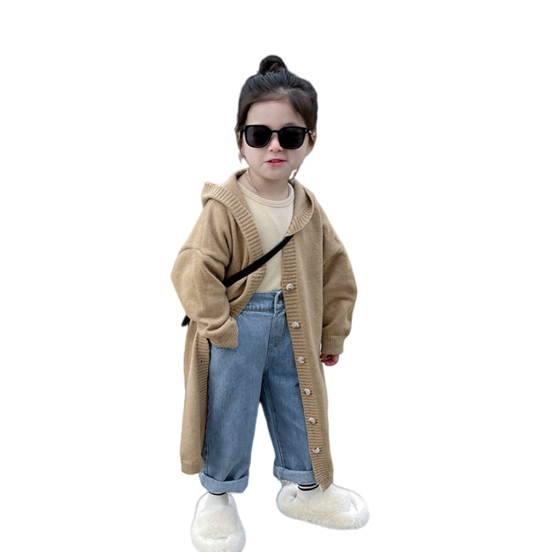 Baby Kid Girls Solid Color Coats Wholesale 230201313