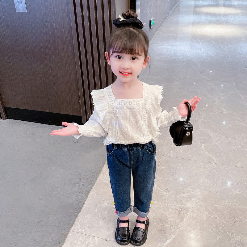 Baby Kid Girls Solid Color Pants Jeans Wholesale 230201316