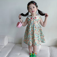 Load image into Gallery viewer, Baby Kid Girls Flower Fruit Print Dresses Wholesale 230201335
