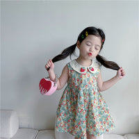 Load image into Gallery viewer, Baby Kid Girls Flower Fruit Print Dresses Wholesale 230201335
