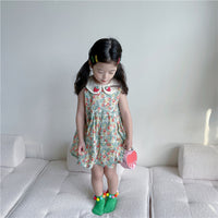 Load image into Gallery viewer, Baby Kid Girls Flower Fruit Print Dresses Wholesale 230201335
