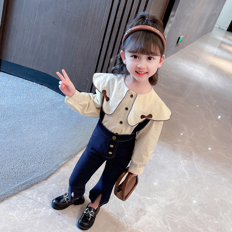 Baby Kid Girls Solid Color Jumpsuits Wholesale 230201348
