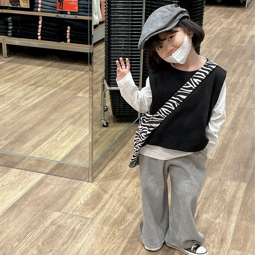 Baby Kid Unisex Solid Color Crochet Vests Waistcoats Wholesale 230201357