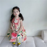 Load image into Gallery viewer, Baby Kid Girls Cartoon Print Dresses Wholesale 230201380

