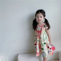 Load image into Gallery viewer, Baby Kid Girls Cartoon Print Dresses Wholesale 230201380
