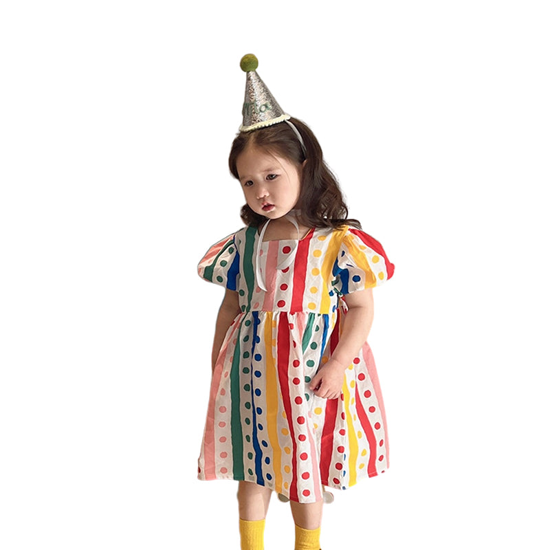 Baby Kid Girls Polka dots Dresses Wholesale 230201422