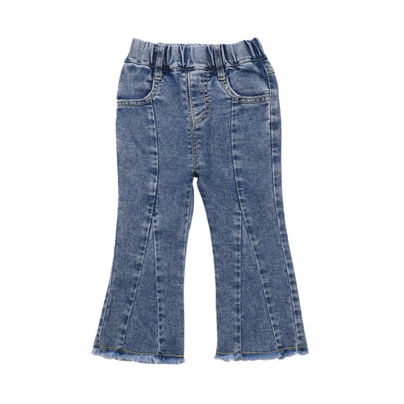 Baby Kid Girls Solid Color Jeans Wholesale 230201444