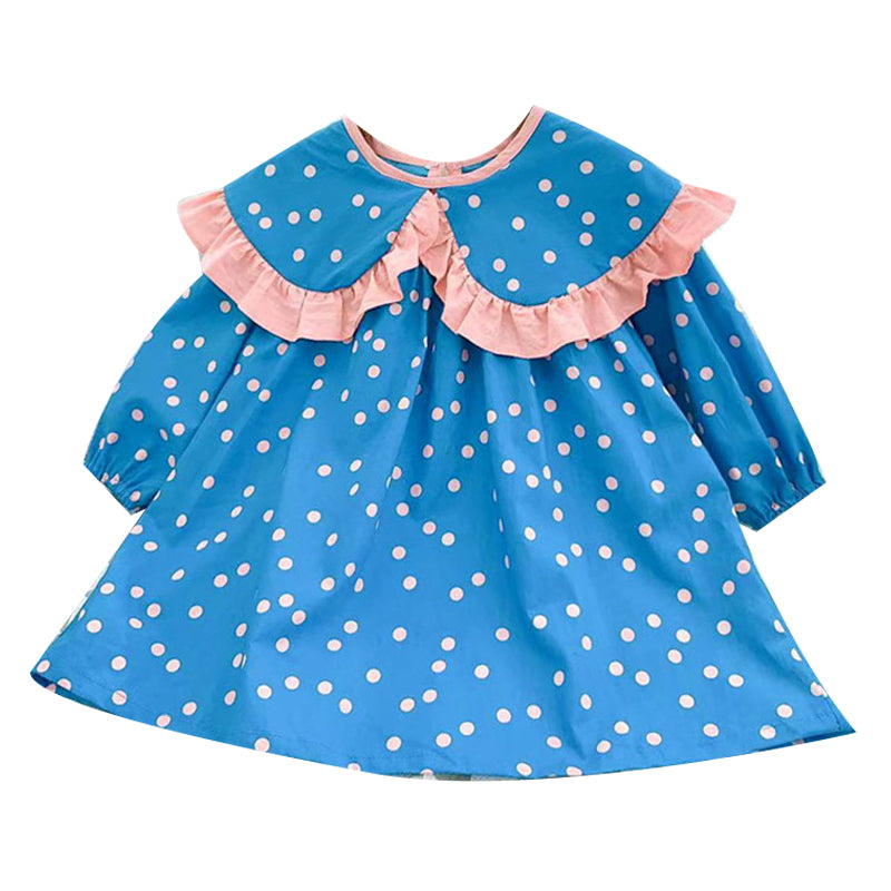 Baby Kid Girls Polka dots Print Dresses Wholesale 23020148