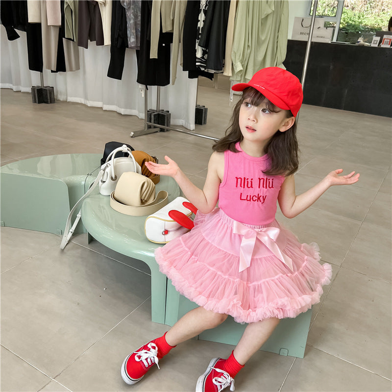Baby Kid Girls Bow Lace Skirts Wholesale 23020155