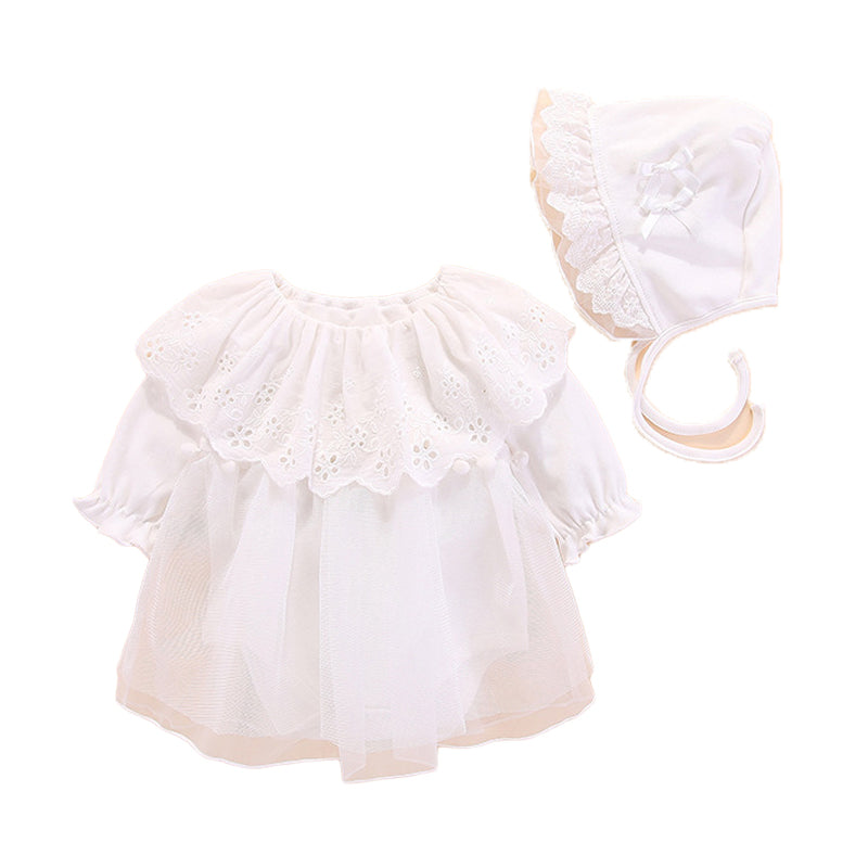 Baby Girls Solid Color Rompers Wholesale 23020602
