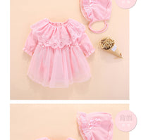 Load image into Gallery viewer, Baby Girls Solid Color Rompers Wholesale 23020602
