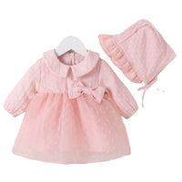 Load image into Gallery viewer, Baby Girls Solid Color Dresses Wholesale 23020604
