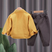 Load image into Gallery viewer, 3 Pieces Set Baby Kid Boys Letters Tops And Color-blocking Shirts And Pants Wholesale 230206102
