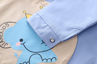 Load image into Gallery viewer, 2 Pieces Set Baby Kid Boys Cartoon Print Tops And Letters Jeans Wholesale 230206112
