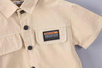 Load image into Gallery viewer, 2 Pieces Set Baby Kid Boys Letters Tops And Solid Color Shorts Wholesale 230206114
