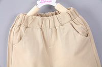 Load image into Gallery viewer, 2 Pieces Set Baby Kid Boys Letters Tops And Solid Color Shorts Wholesale 230206114
