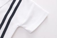 Load image into Gallery viewer, 2 Pieces Set Baby Kid Boys Striped Polo Shirts And Shorts Wholesale 230206125
