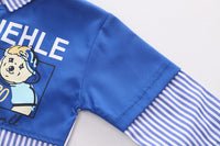 Load image into Gallery viewer, 2 Pieces Set Baby Kid Boys Striped Letters Cartoon Print Shirts And Jeans Wholesale 230206152
