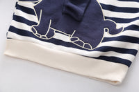 Load image into Gallery viewer, 2 Pieces Set Baby Kid Boys Striped Animals Cartoon Hoodies Sweatshirts And Pants Wholesale 230206170
