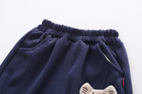 Load image into Gallery viewer, 2 Pieces Set Baby Kid Boys Striped Animals Cartoon Hoodies Sweatshirts And Pants Wholesale 230206170
