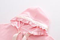 Load image into Gallery viewer, 3 Pieces Set Baby Kid Girls Letters Love heart Checked Tops Bow Jackets Outwears And Solid Color Pants Wholesale 230206203
