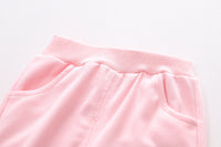 Load image into Gallery viewer, 3 Pieces Set Baby Kid Girls Letters Love heart Checked Tops Bow Jackets Outwears And Solid Color Pants Wholesale 230206203
