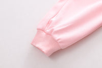 Load image into Gallery viewer, 3 Pieces Set Baby Kid Girls Letters Love heart Checked Tops Bow Jackets Outwears And Solid Color Pants Wholesale 230206203
