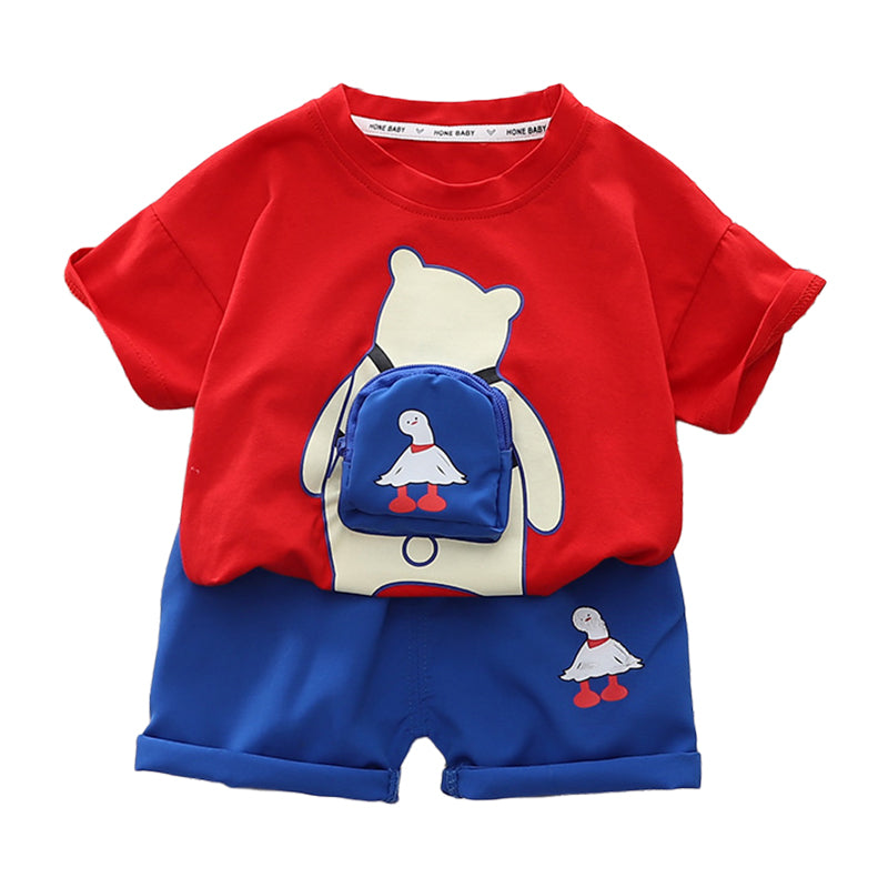 2 Pieces Set Baby Kid Boys Cartoon T-Shirts And Shorts Wholesale 230206208