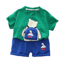 Load image into Gallery viewer, 2 Pieces Set Baby Kid Boys Cartoon T-Shirts And Shorts Wholesale 230206208
