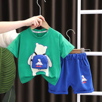 Load image into Gallery viewer, 2 Pieces Set Baby Kid Boys Cartoon T-Shirts And Shorts Wholesale 230206208
