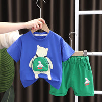 Load image into Gallery viewer, 2 Pieces Set Baby Kid Boys Cartoon T-Shirts And Shorts Wholesale 230206208
