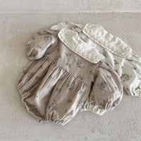 Load image into Gallery viewer, Baby Girls Flower Print Rompers Wholesale 230206214
