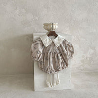 Load image into Gallery viewer, Baby Girls Flower Print Rompers Wholesale 230206214
