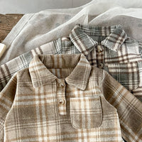 Load image into Gallery viewer, Baby Unisex Checked Rompers Jumpsuits Wholesale 230206215
