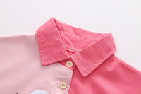 Load image into Gallery viewer, 2 Pieces Set Baby Kid Girls Cartoon Print Tops And Letters Jeans Wholesale 230206229
