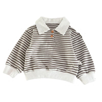 Load image into Gallery viewer, Baby Unisex Solid Color Striped Polo Shirts Wholesale 230206258
