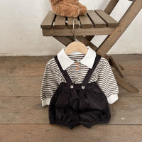 Load image into Gallery viewer, Baby Unisex Solid Color Striped Polo Shirts Wholesale 230206258
