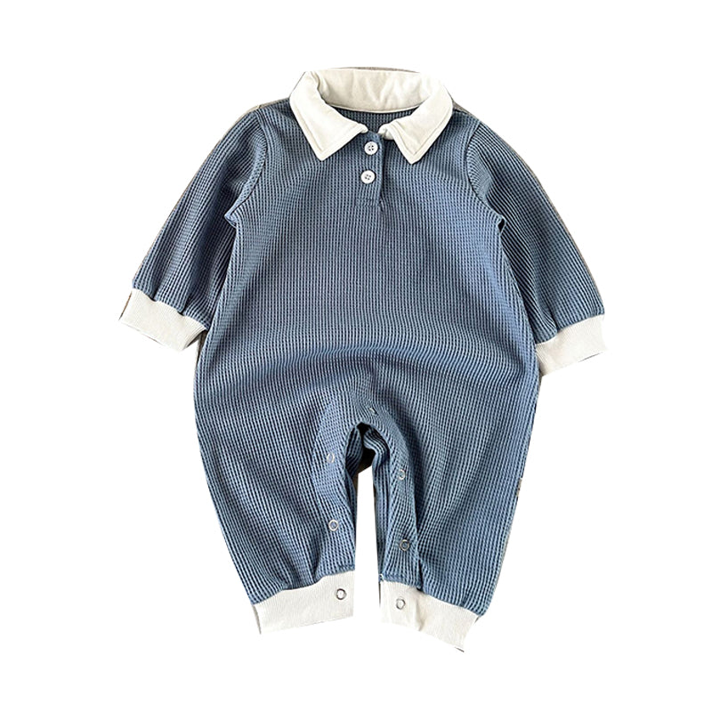 Baby Unisex Color-blocking Jumpsuits Wholesale 230206259