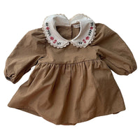 Load image into Gallery viewer, Baby Girls Flower Embroidered Rompers Wholesale 230206277
