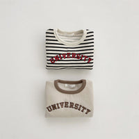 Load image into Gallery viewer, Baby Unisex Striped Letters Tops Wholesale 230206288
