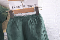 Load image into Gallery viewer, 2 Pieces Set Baby Kid Boys Solid Color T-Shirts And Shorts Wholesale 23020632
