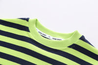 Load image into Gallery viewer, 2 Pieces Set Baby Kid Boys Striped Cartoon Tops And Solid Color Pants Wholesale 230206322
