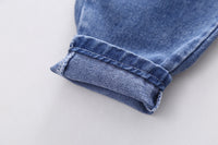 Load image into Gallery viewer, 2 Pieces Set Baby Kid Boys Striped Cartoon Tops And Solid Color Pants Wholesale 230206322
