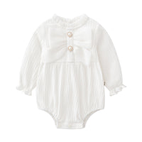 Load image into Gallery viewer, Baby Girls Bow Rompers Wholesale 23020635
