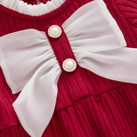 Load image into Gallery viewer, Baby Girls Bow Rompers Wholesale 23020635
